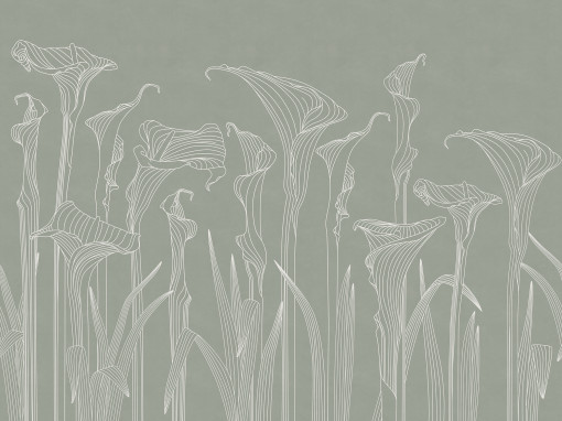 Geometric kalla lilies