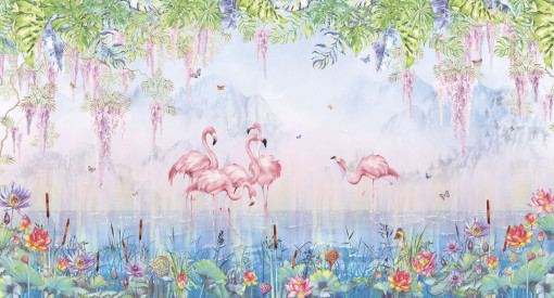Flamingos lilac