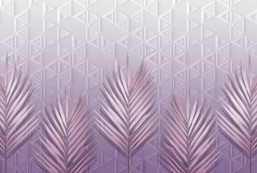 Palm leaves pink