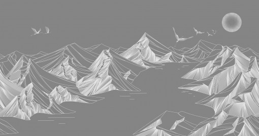 Mountains grey 