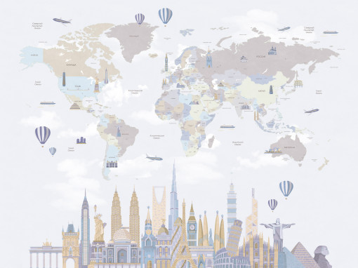 Карта мира - Города 3