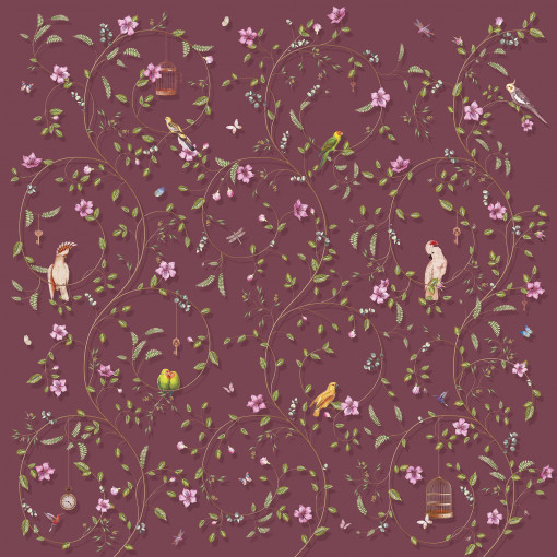 Сhinoiserie burgundy