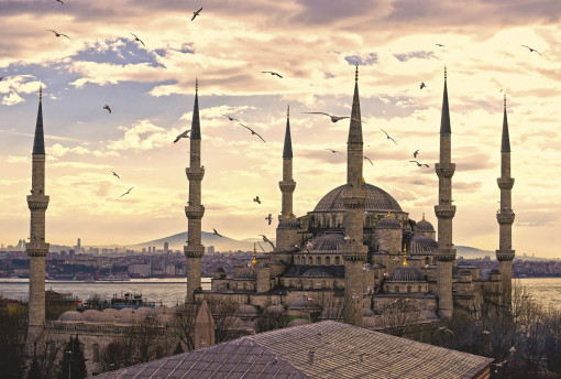 Закат над Голубой Мечетью