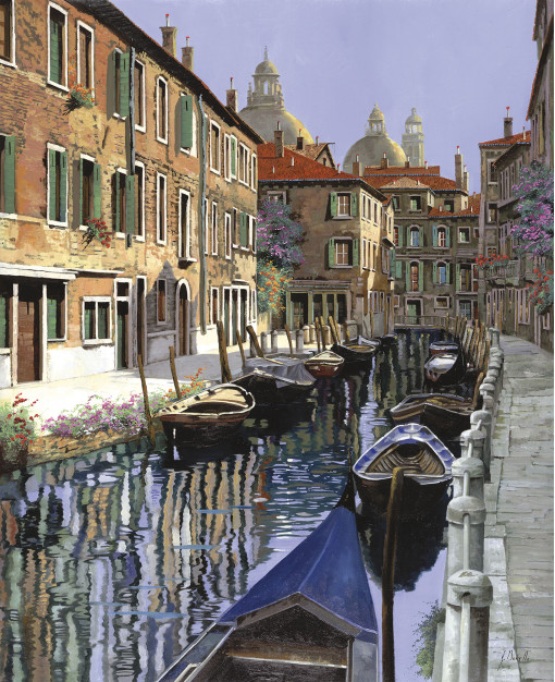 Guido Borelli — Le barche sul canale