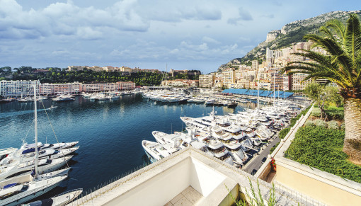 Вид на гавань Монако