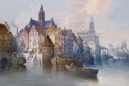 Август фон Сиген — Вид на гавань