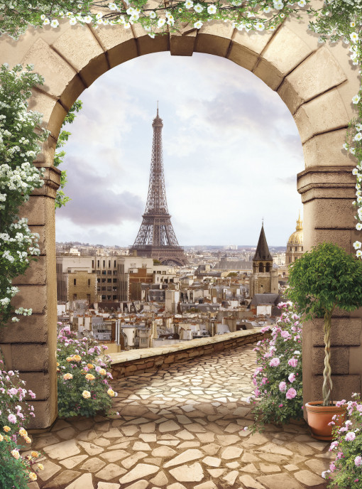 Арка с видом на Париж