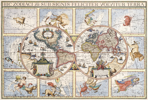 Карта с зодиаками