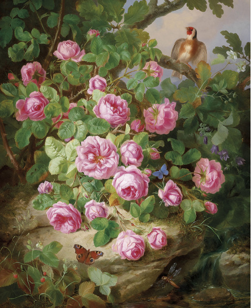 Йозеф Лауэр - Натюрморт с розами