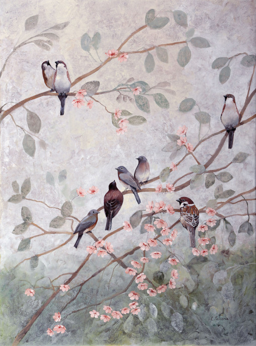 Guido Borelli — decorazione con altri 8 uccelli